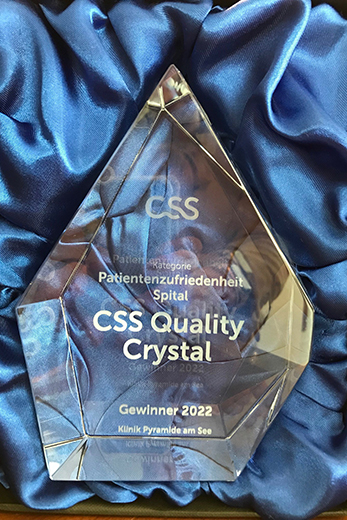 Klinik Pyramide am See gewinnt CSS Quality Award 2022